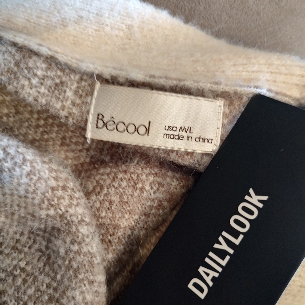 Becool Fall Sweater Cardigan M/L! - Picture 7 of 9